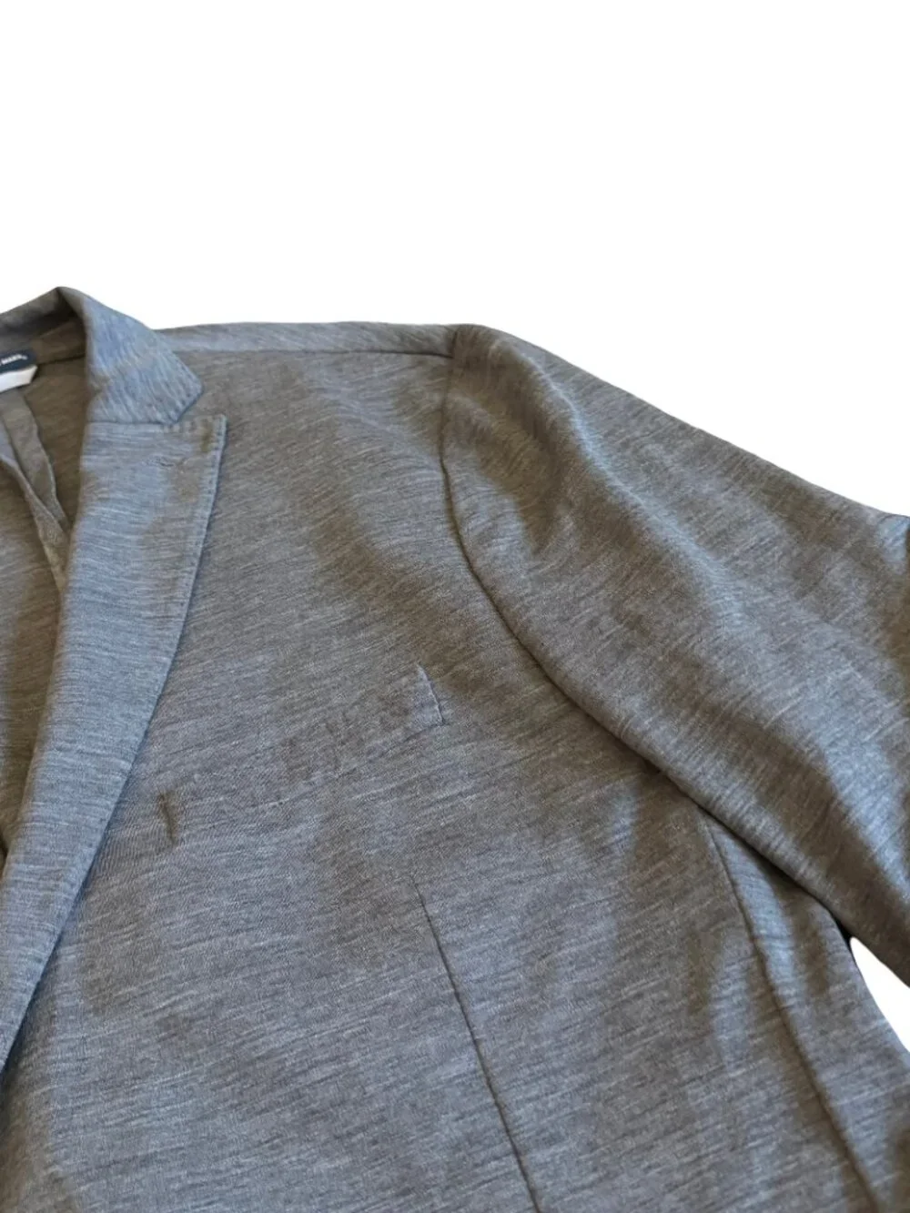 Hart Schaffner Marx Active Merino Wool Stretch Blazer Jacket Grey Size 48R Men's - Picture 11 of 14